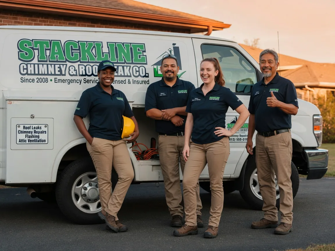 Chimney flashing repair company in Fargo, OK